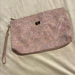 Floral Ferchi Pink Clutch Bag